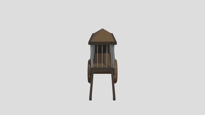 Cage on a Wagon 3D Model