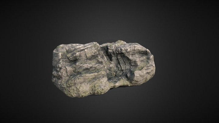 Mossy cliff 3D Model