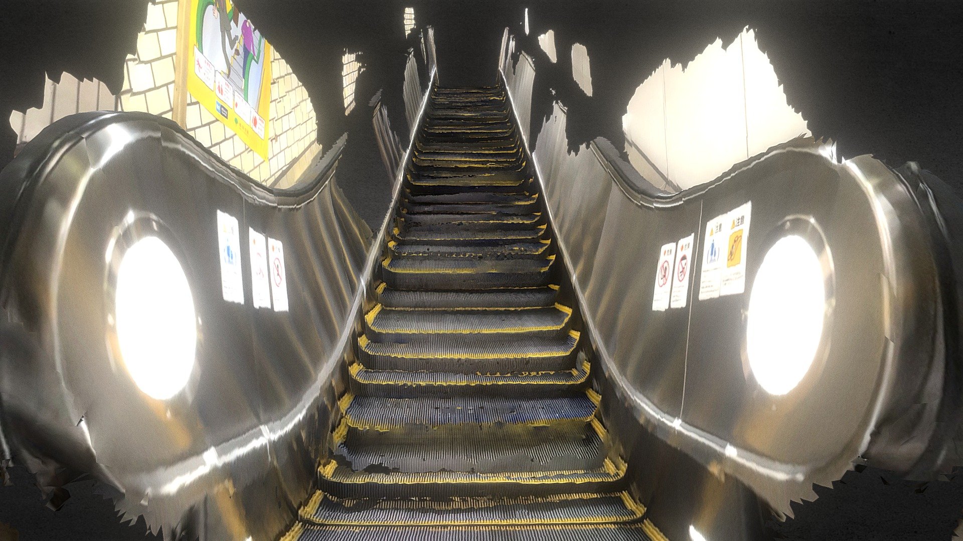 Escalator scans with iPhone12 Pro