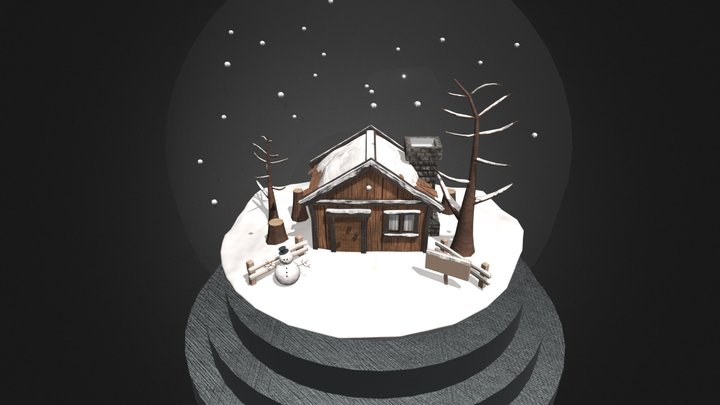 Crystal Snow Ball 3D Model