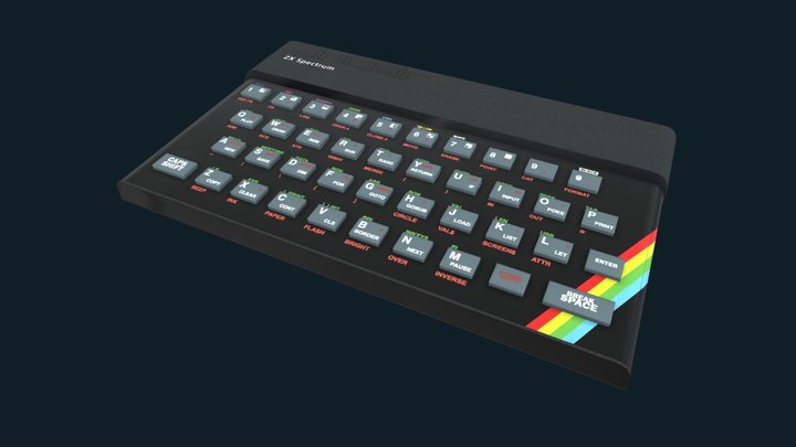 Sinclair ZX Spectrum 48k 3D Model