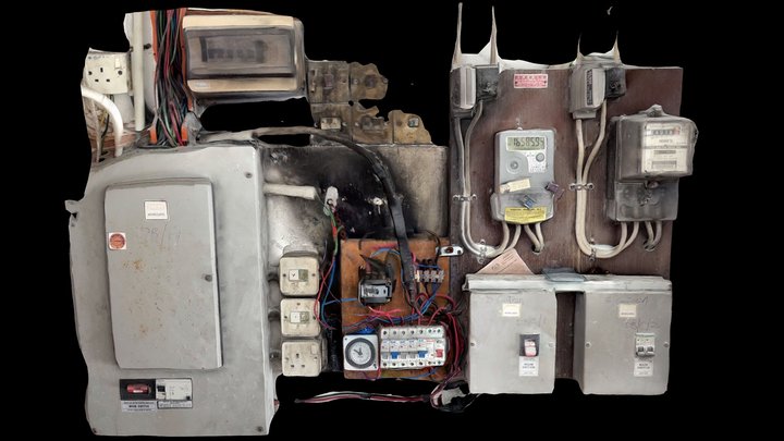 Abandoned Electrical Switchboard 1 (Scaniverse)