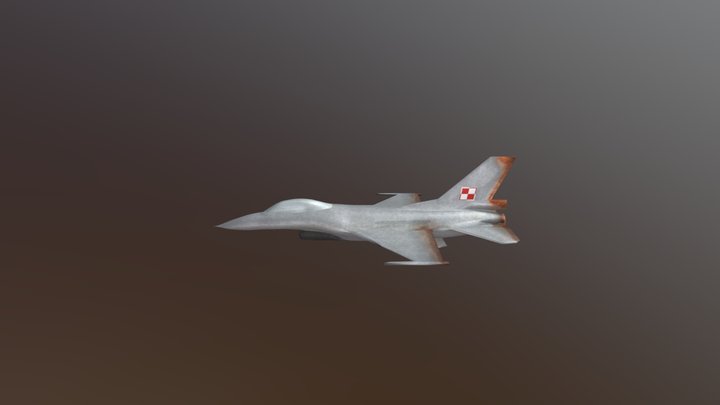 F16 Lowpoly 3D Model