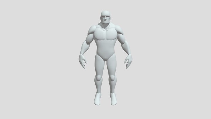 Bulk character base mesh 3D Model