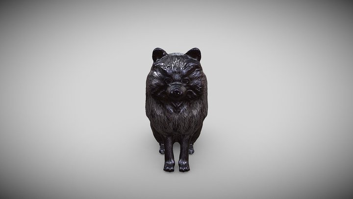 Spitz dog sitting model 3d printing 3D Model