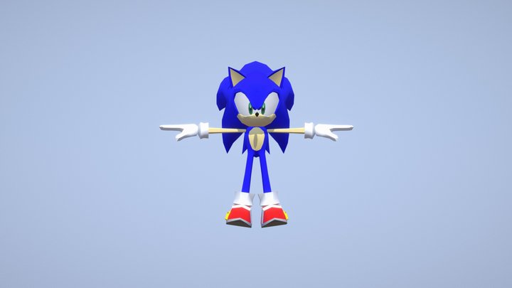 Sonic Heroes - Sonic 3D Model