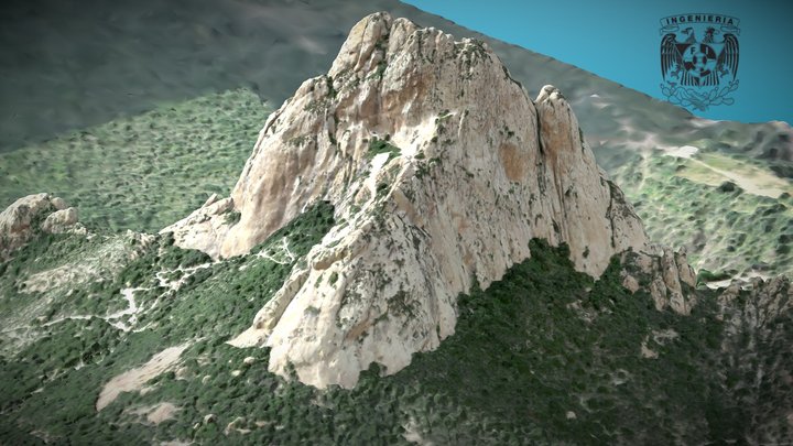 Peña de Bernal, Querétaro, México 3D Model