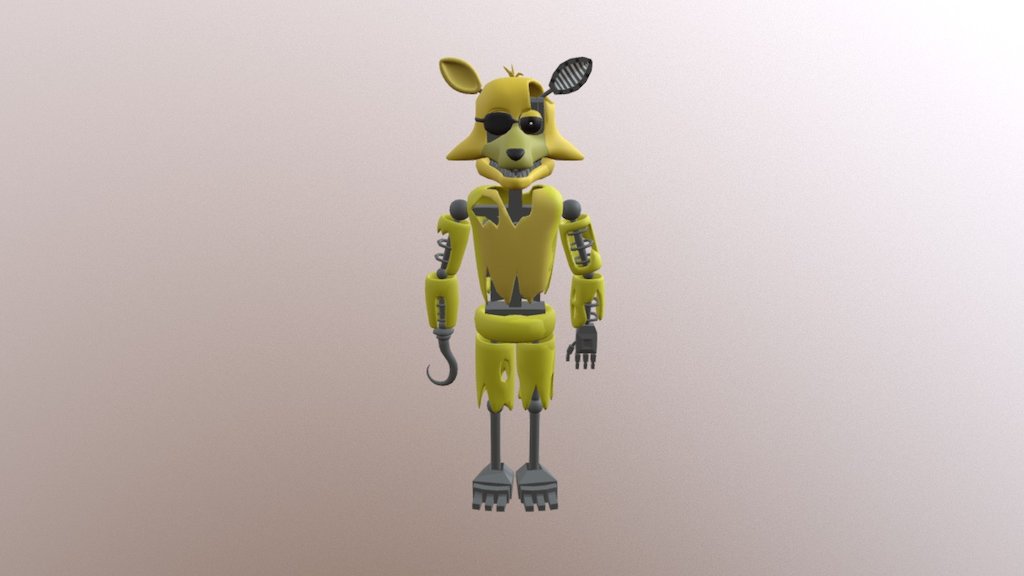 Withered Golden Foxy in FNaF 2! +Jumpscare (Mod) 