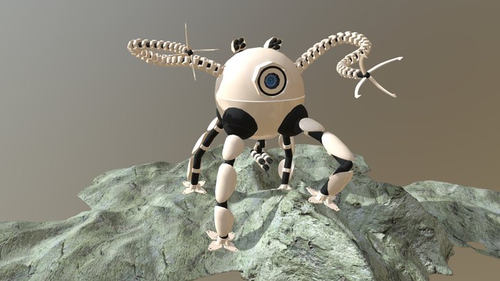 Round Bot 19 Export 3D Model