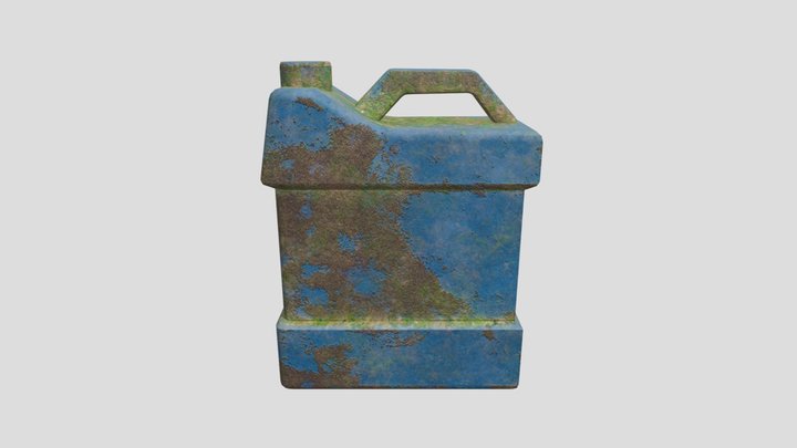 Old Dirty Gas Can 3D model 3D Model