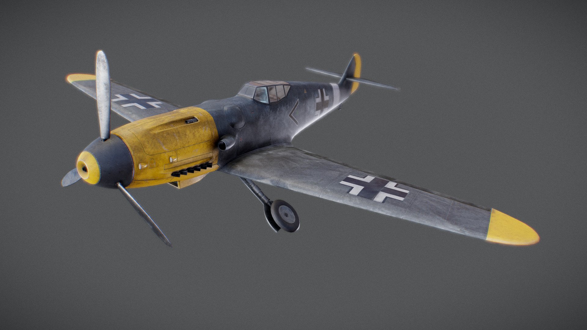 Messerschmitt bf-109 |Game-Ready| - Buy Royalty Free 3D model by ...