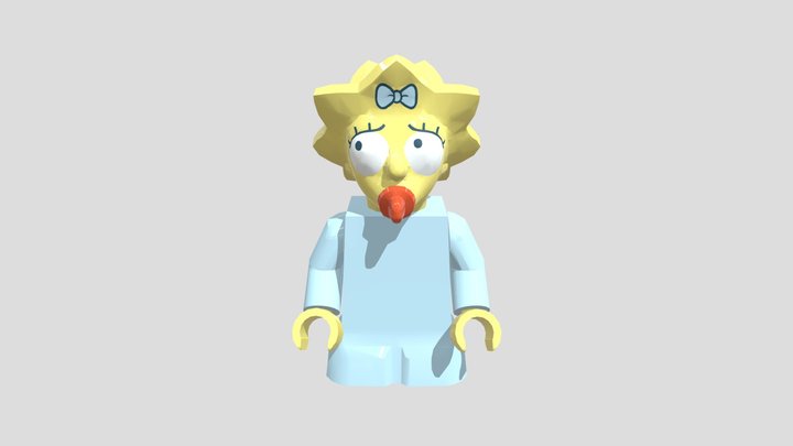 Lego Maggie Simpson 3D Model