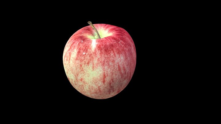 Apple scanned by cross-polarized photogrammetry 3D Model