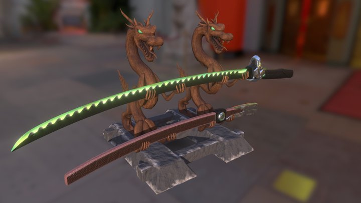 Genji Blade 3D Model