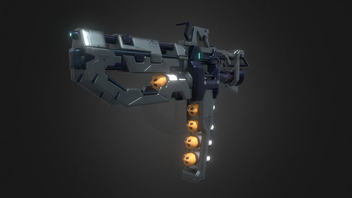 Exteel Grenade Launcher 3D Model