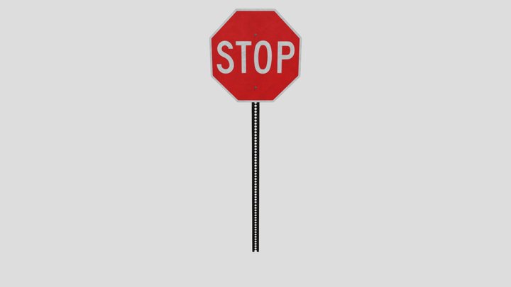Stop Sign 3D Model