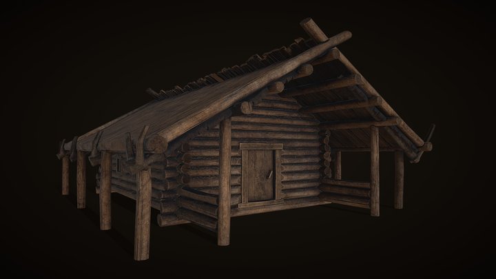Wooden house 3D Model