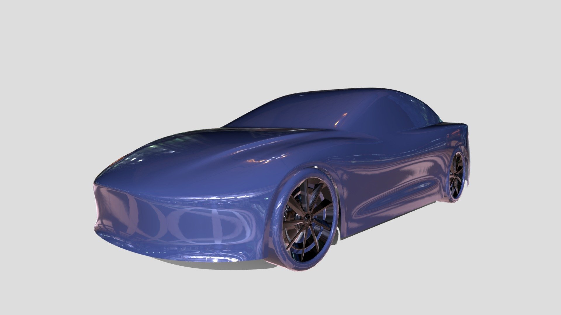 Tesla Model S without detail - 3D model by Navapat.Sripodok [0871363 ...
