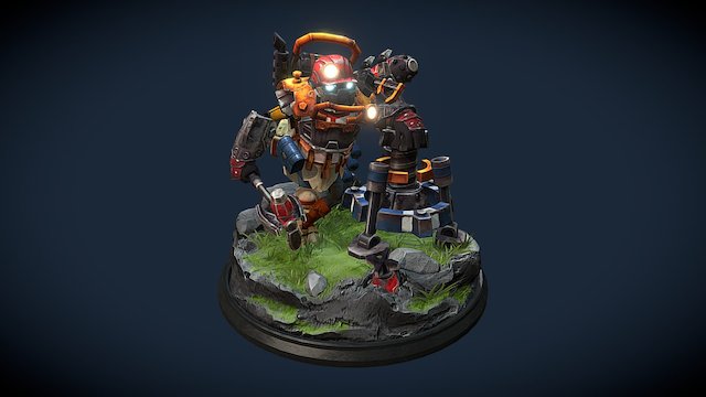 Clockwork Custom Set - The One Man Wrecking Crew 3D Model