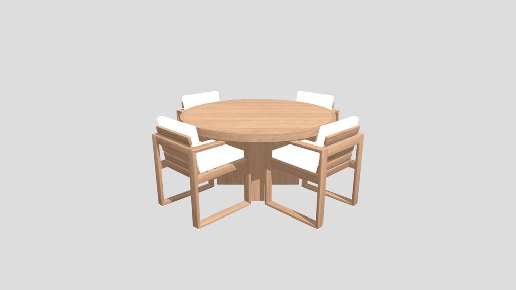 Mallorca Round Outdoor Dining Table Set