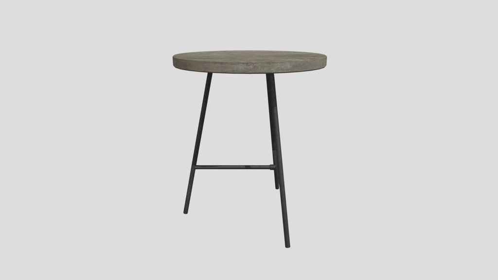 Circular Table With Wooden Top