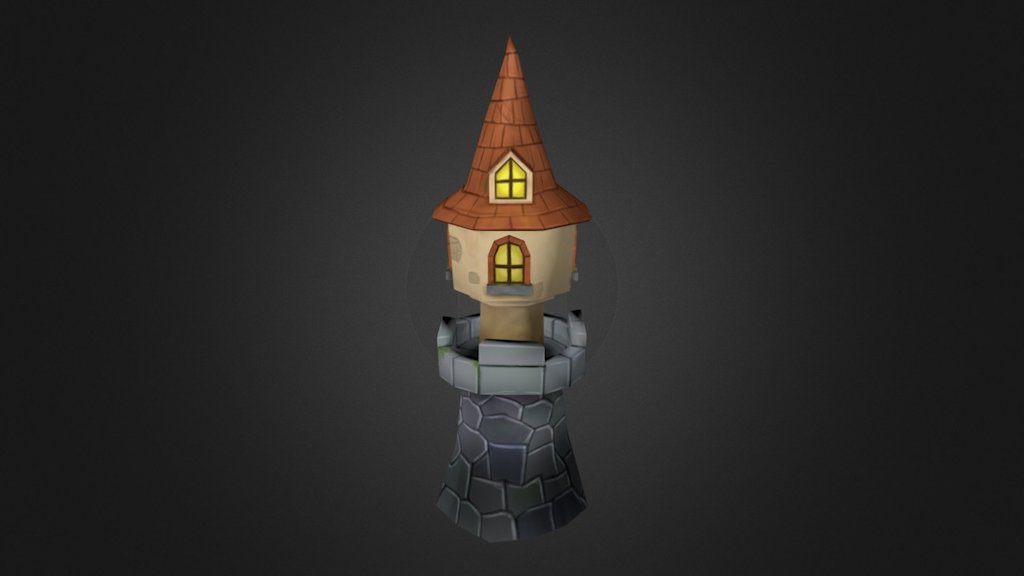 Low Poly Wizards Tower