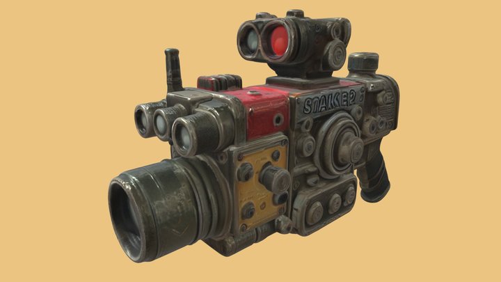 [DALLE3xTripo3D] AI Stalker Lenzgun 3D Model