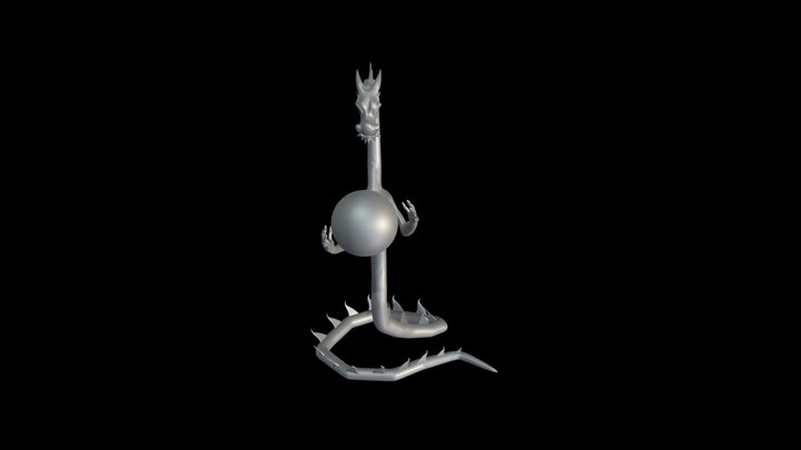 Dragon lamp 3D Model