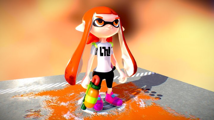 Inkling Girl 3D Model