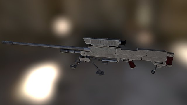 Sniper Rifle 3D Model