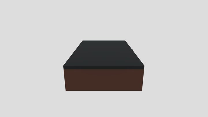 Locked box Briefcase 3D Model