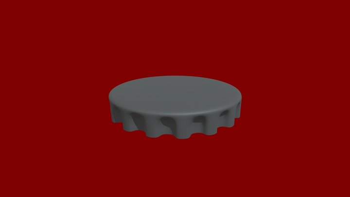 Low poly Bottle cap