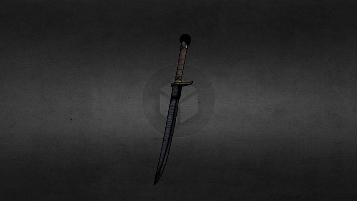 Captains Pirate Dagger 3D Model