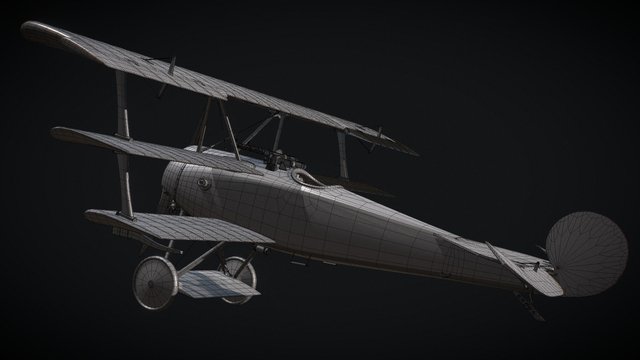 Fokker DR1 Triplane 3D Model