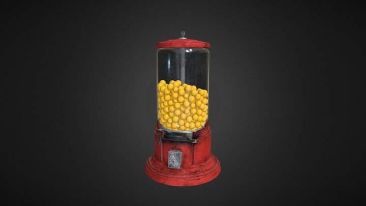 Selmor Gumball Machine 3D Model