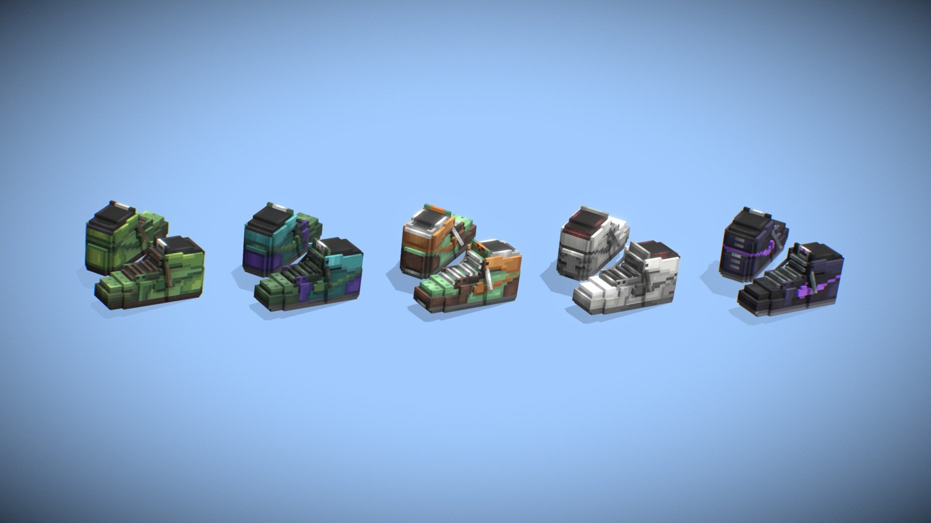 Minecraft shoes! Multiple skin!
