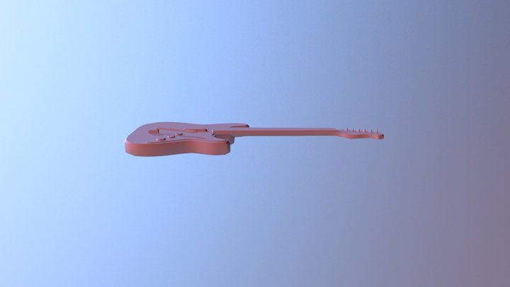 Guitar But It's Actually Done 3D Model