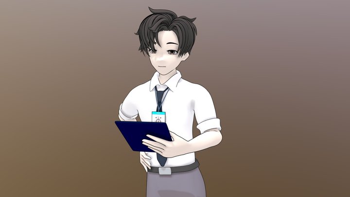 [Blue Archive] sensei 3D Model