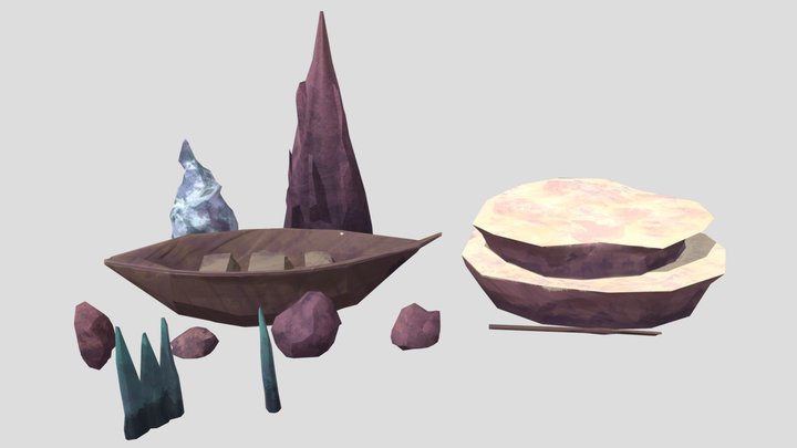 Environment assets - Underwater scene 3D Model