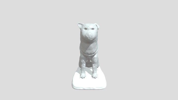 Hachiko Statue Sculpt 3D Model