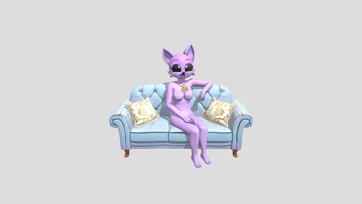 catnap on a couch 3D Model