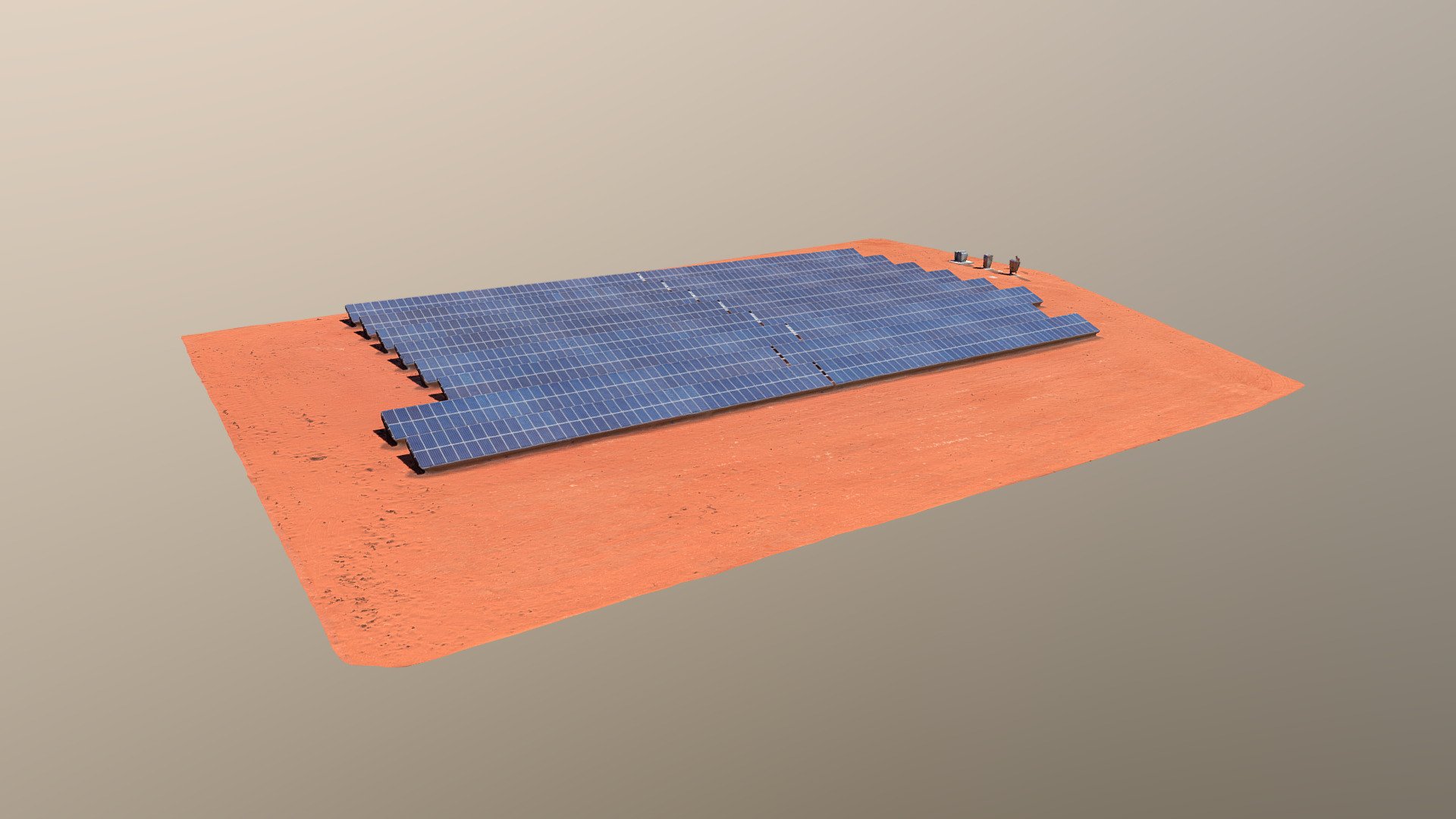 Solar Array 3D Model 3D model by CentralDroneSurveys [0880f83