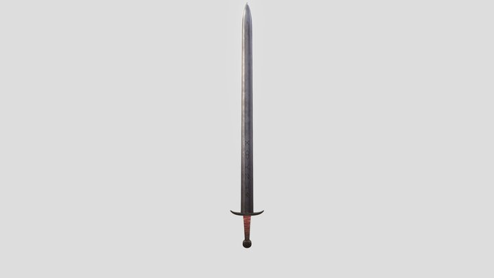 Stylized Viking Sword 3D Model