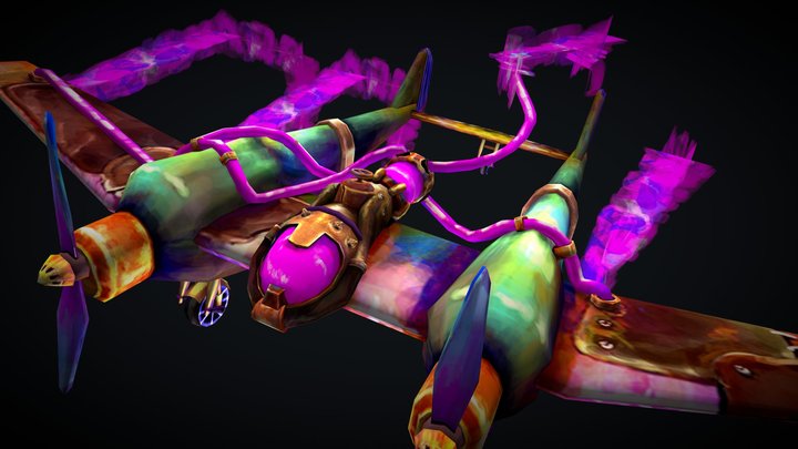 Arcane Jinx Wings DAE 3D Model
