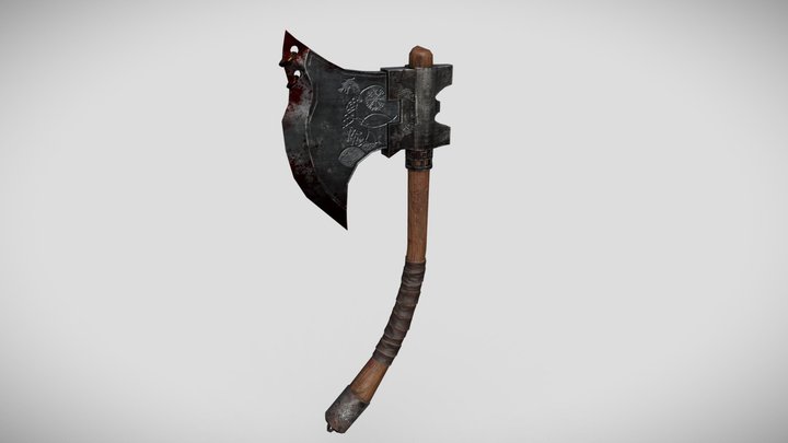 Axe Low Poly 3D Model