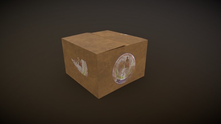 Indian Dairy product Cardboard Box by Ajay Free 3D Model