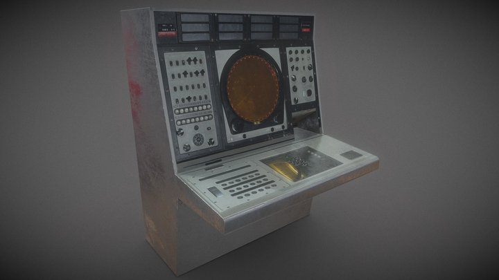 Air Traffic Control Radar 3D Model