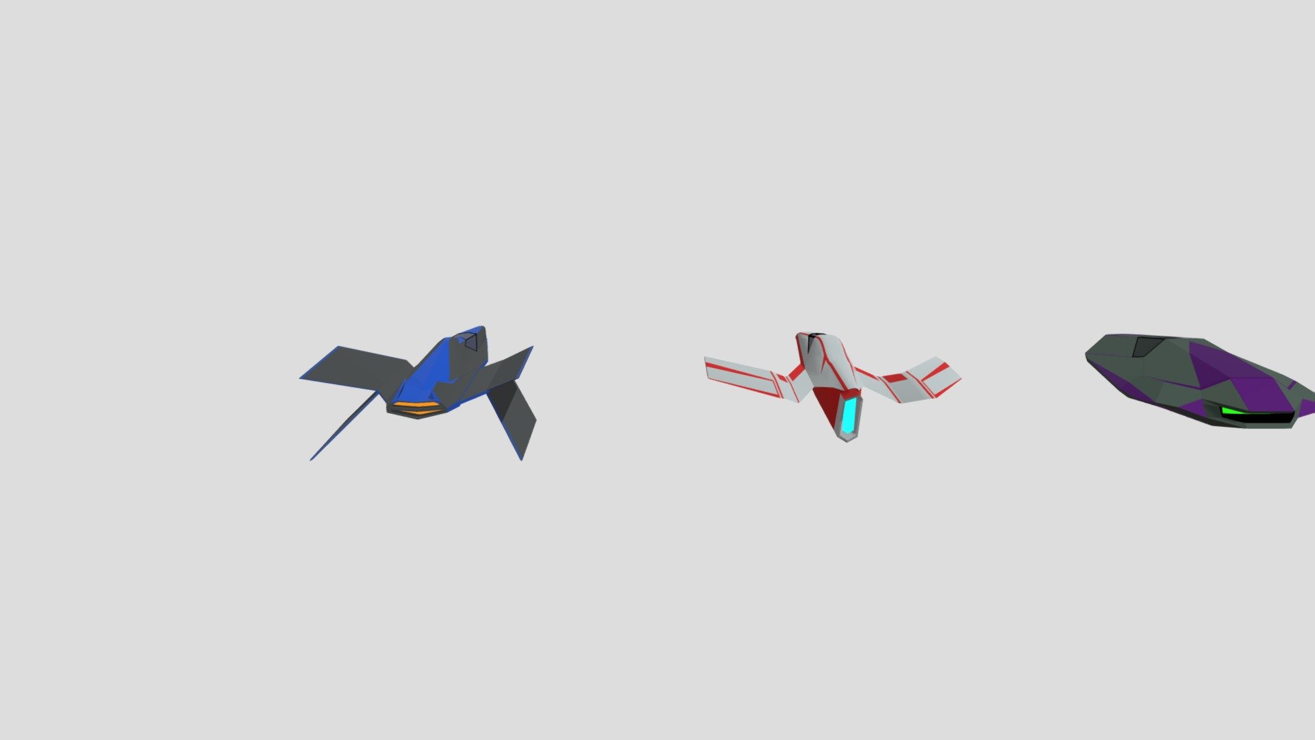 Low Poly Start Ships