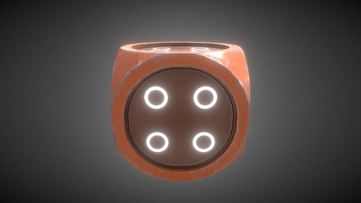 Sci-fi Dice 3D Model