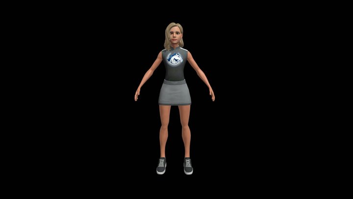 character girl #17 (FBX) 3D Model